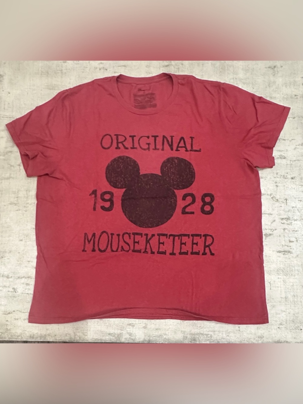 Disney Vintage Red Original Mouseketeer 1928 Mickey Graphic Tee